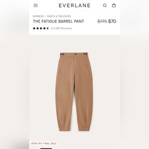 Everlane The Fatigue Barrel Pant